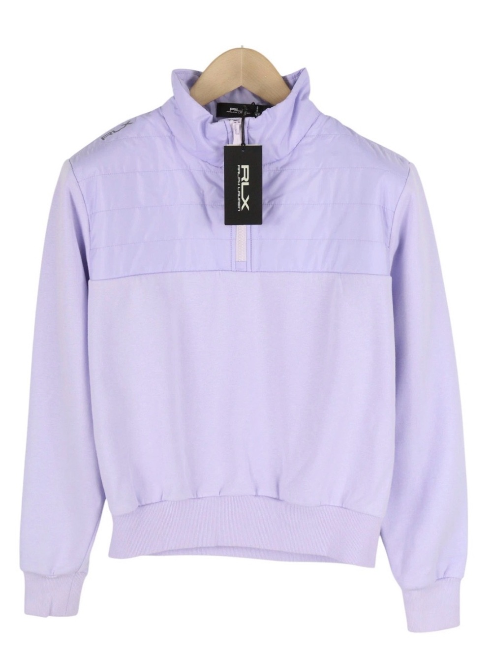 RLX Ralph Lauren Golf Purple 3/4 Zip Hybrid Women’s Sweatshirt SZ. XL New
